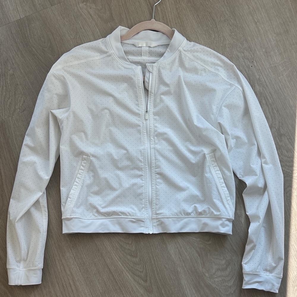 Lululemon Women's White Perforated Jacket